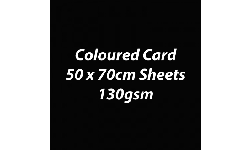 Heyda 100% Recycled Coloured Card  50x70mm 130 gsm barcoded 30 sheets-Black