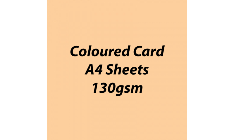 Heyda 100% Recycled Coloured Card  A4 130 gsm barcoded 100 sheets-Beige