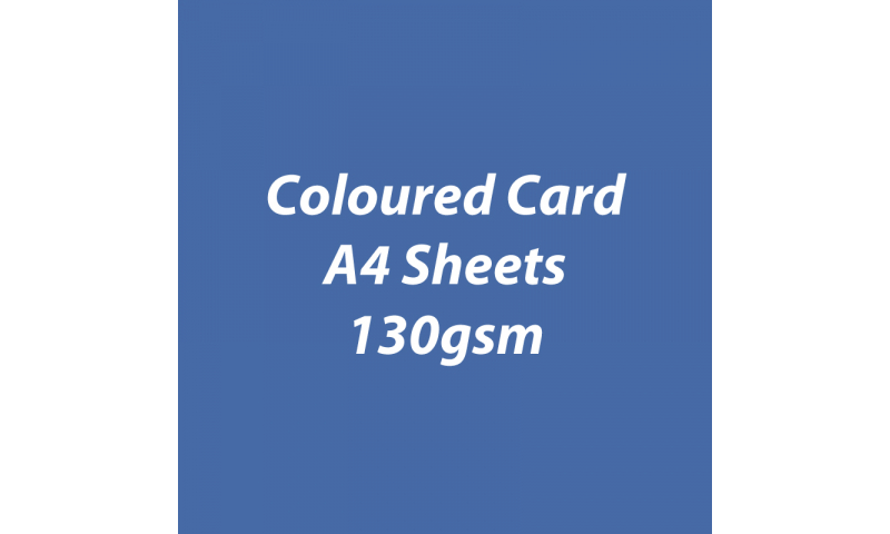 Heyda 100% Recycled Coloured Card  A4 130 gsm barcoded 100 sheets-Dark Blue