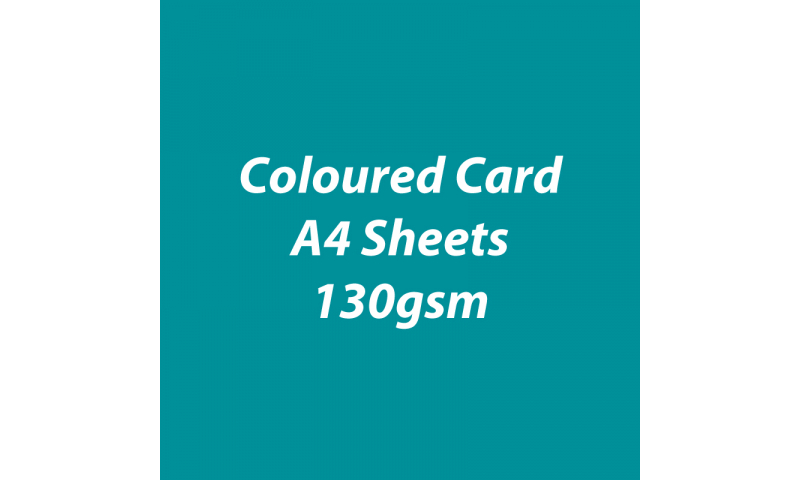 Heyda 100% Recycled Coloured Card  A4 130 gsm barcoded 100 sheets-Tourquoise