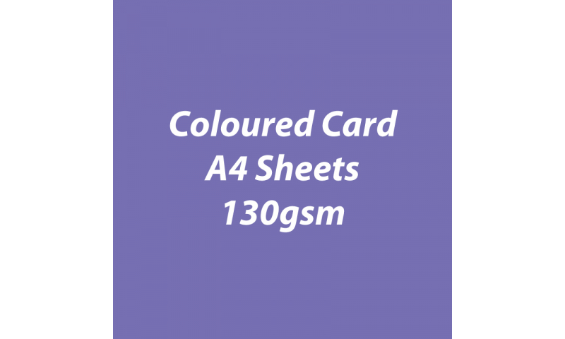 Heyda 100% Recycled Coloured Card  A4 130 gsm barcoded 100 sheets-Lilac