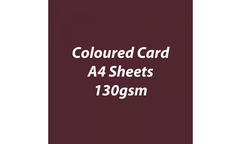 Heyda 100% Recycled Coloured Card  A4 130 gsm barcoded 100 sheets-Coffee