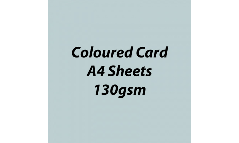 Heyda 100% Recycled Coloured Card  A4 130 gsm barcoded 100 sheets-Light Grey