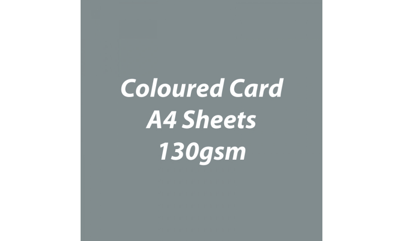 Heyda 100% Recycled Coloured Card  A4 130 gsm barcoded 100 sheets-Grey