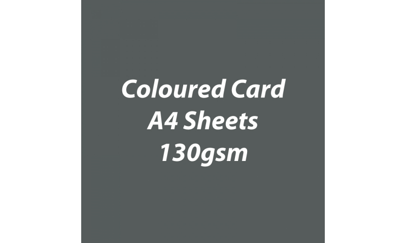 Heyda 100% Recycled Coloured Card  A4 130 gsm barcoded 100 sheets-Charcoal