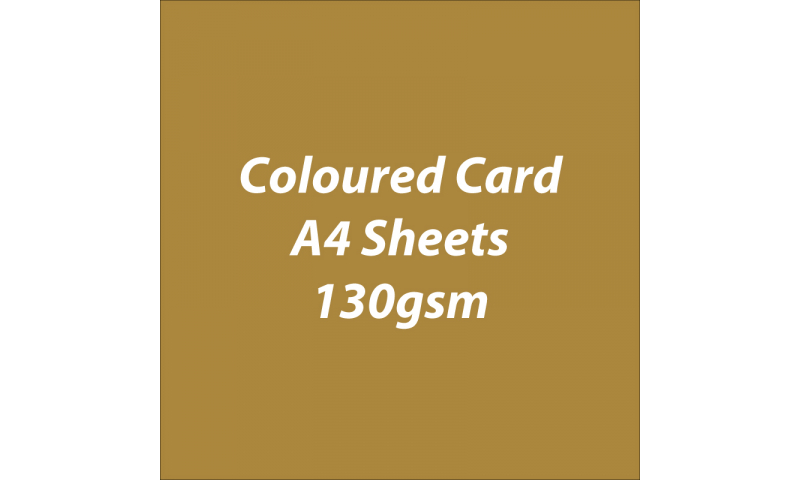 Heyda 100% Recycled Coloured Card  A4 130 gsm barcoded 100 sheets Gloss Gold