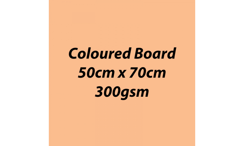 Heyda 100% Recycled Coloured Card  50x70mm 300 gsm barcoded 10 sh- Apricot (New Lower Price for 2021)