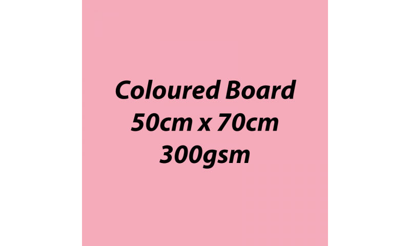 Heyda 100% Recycled Coloured Card  50x70mm 300 gsm barcoded 10 sh- Rose (New Lower Price for 2021)