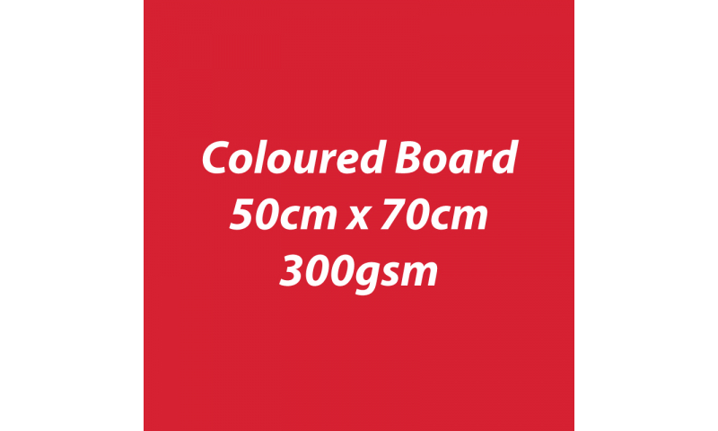 Heyda 100% Recycled Coloured Card  50x70mm 300 gsm barcoded 10 sh- Red