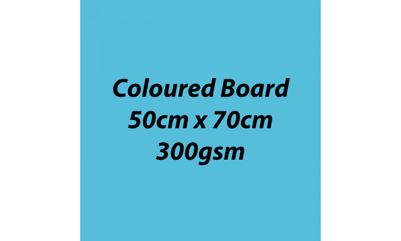 Heyda 100% Recycled Coloured Card  50x70mm 300 gsm barcoded 10 sh- Aqua
