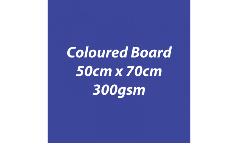 Heyda 100% Recycled Coloured Card  50x70mm 300 gsm barcoded 10 sh- Royal Blue