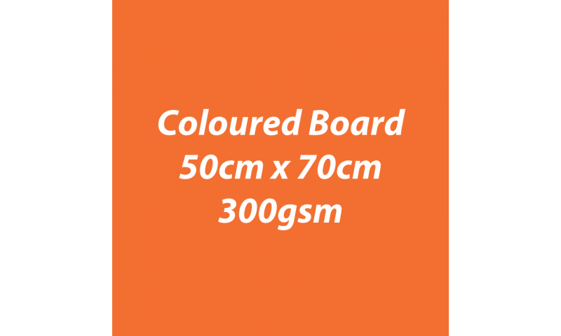 Heyda 100% Recycled Coloured Card  50x70mm 300 gsm barcoded 10 sh- Orange (New Lower Price for 2021)