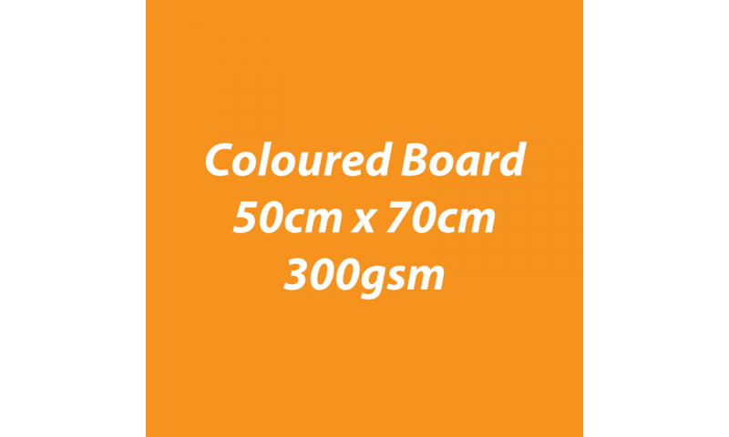 Heyda 100% Recycled Coloured Card  50x70mm 300 gsm barcoded 10 sh- Pumpkin