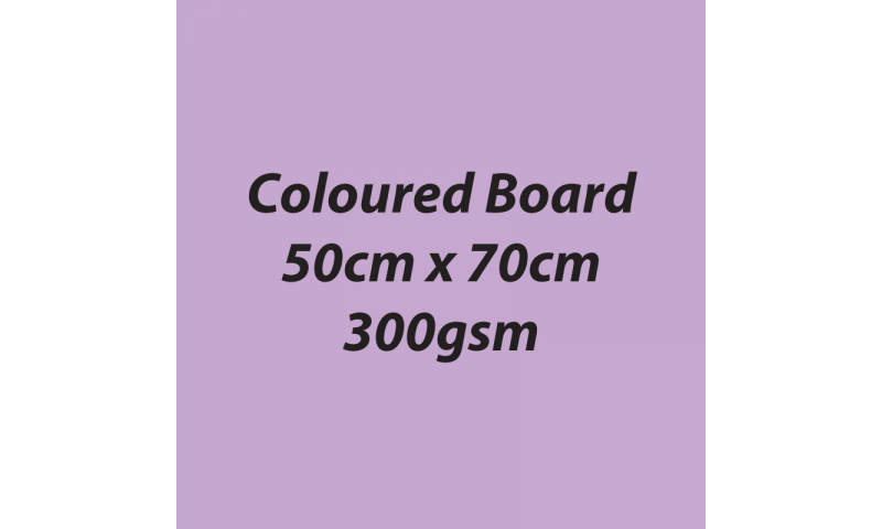 Heyda 100% Recycled Coloured Card  50x70mm 300 gsm barcoded 10 sh- Light Violet (New Lower Price for 2021)