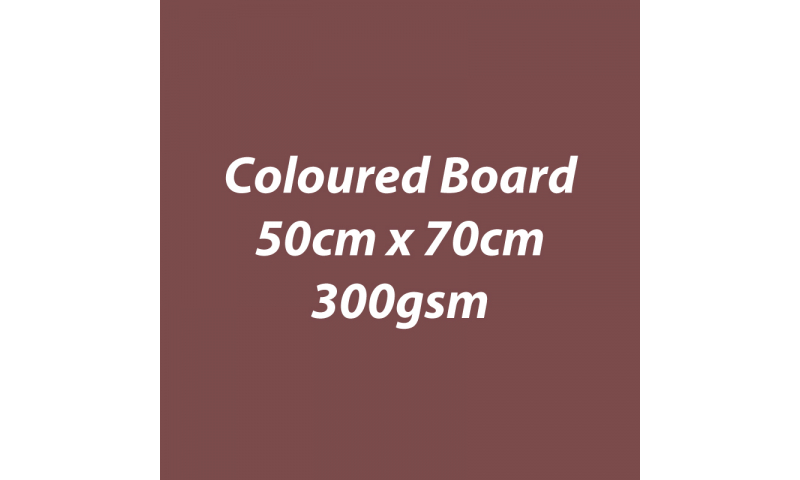 Heyda 100% Recycled Coloured Card  50x70mm 300 gsm barcoded 10 sh- Chocolate (New Lower Price for 2021)