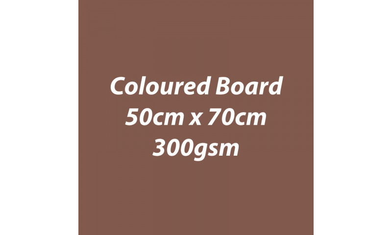 Heyda 100% Recycled Coloured Card  50x70mm 300 gsm barcoded 10 sh- Brown (New Lower Price for 2021)