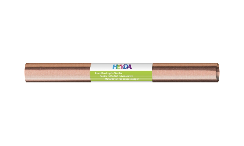 Heyda Aluminium Craft Foil  50 x 78cm Roll, 70gsm - Copper & Copper.  (New Lower Price for 2021)