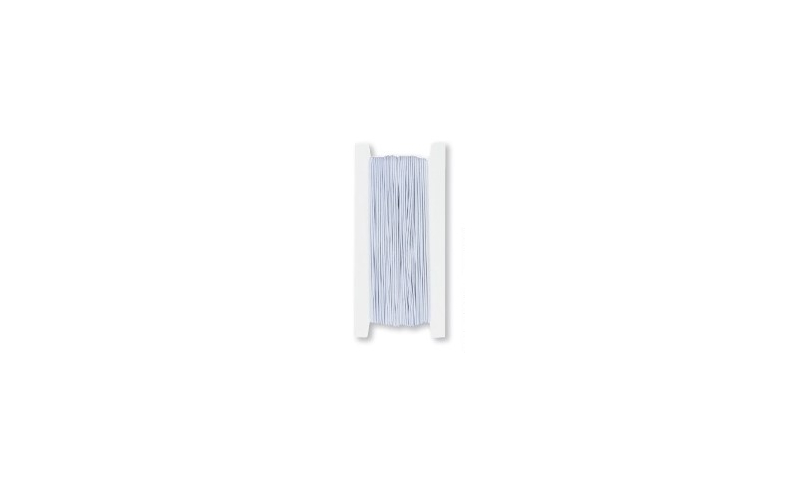 Heyda White Elastic Cord 25m, 1mm strong