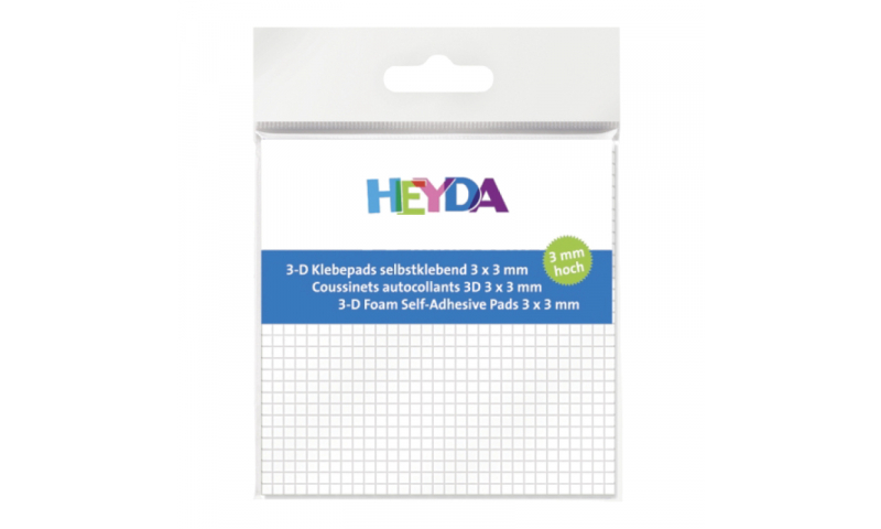 Heyda Craft mini adhesive pads 3x3x3mm pack of 961 pads