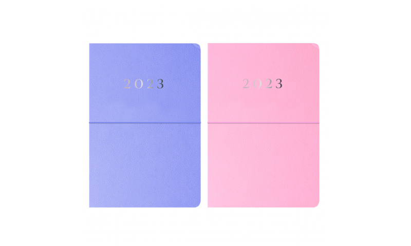 2023 Diary Eco A5 WTV Pink & Lilac  - with Address Book