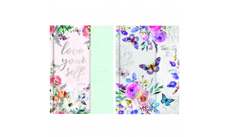 2023 Diary Organiser A5 Family WTV Floral Magnetic Clip