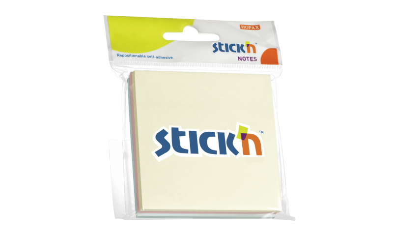 Stick'N Pastel Hangpack 3 Pack Notes 50 Sheets, Size: 3x3”