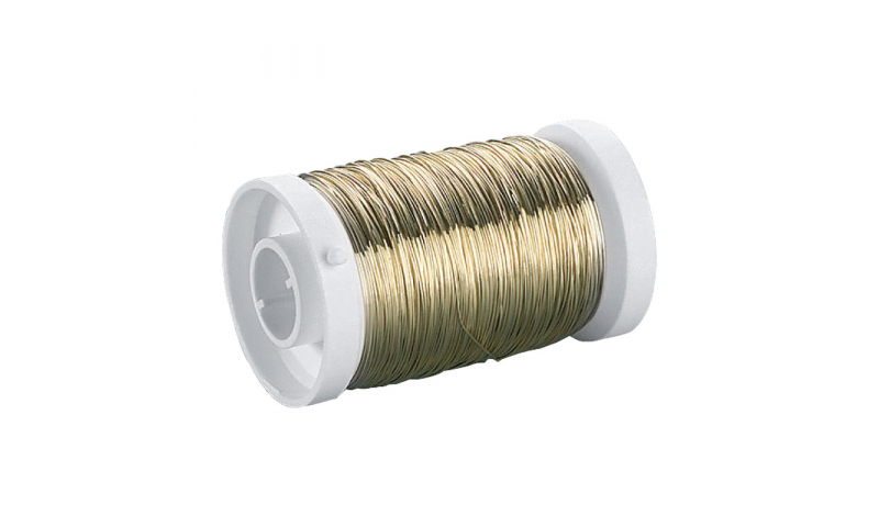 Heyda Plated Brass Crafting Wire, Spool 0.4mm x 40m