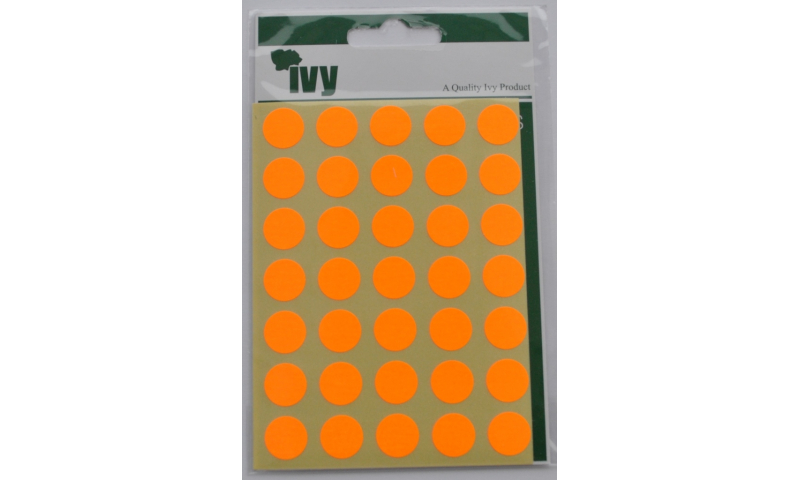Necessities Coloured Circular Labels 140 per Pack 13mm - Orange