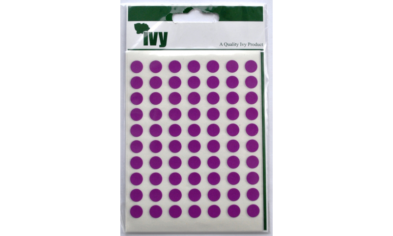 Necessities Coloured Circular Labels 490 per Pack 8mm - Purple