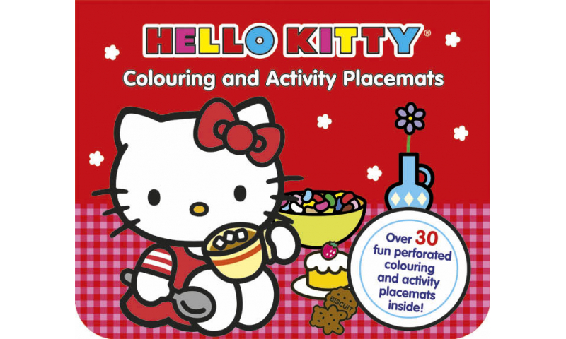 Hello Kitty 30 Sheet Colouring  & Activity Placemats  - Zero VAT