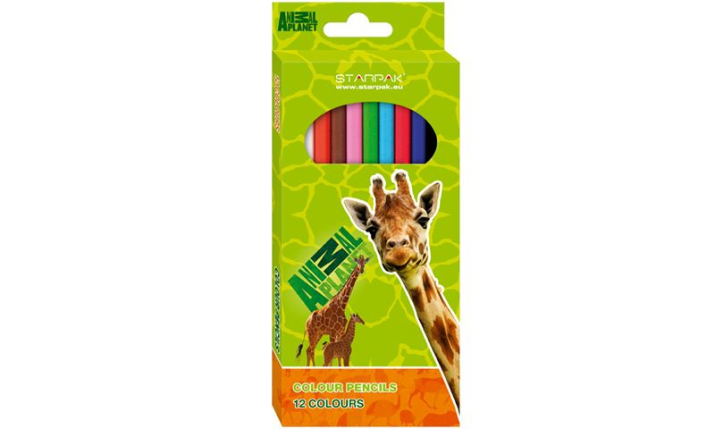 Animal Planet Coloured Pencils 12pk