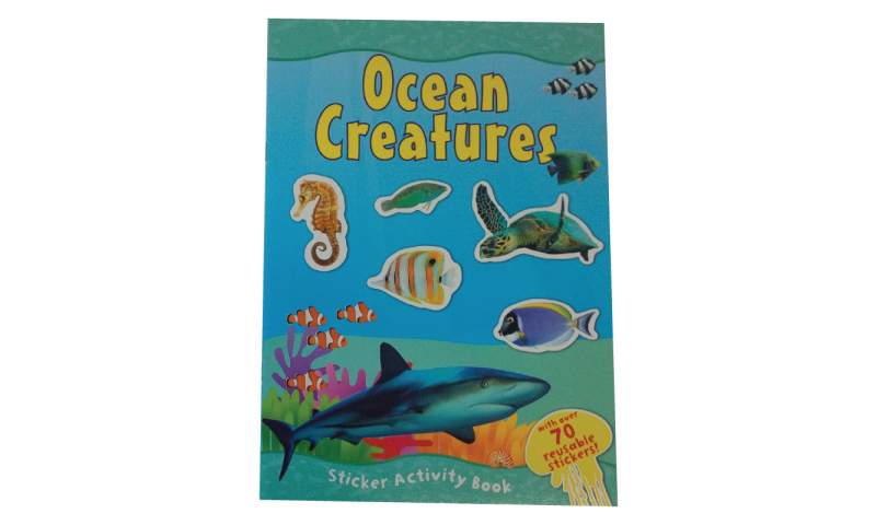 Childrens Books A4 Ocean & Sealife Sticker Book