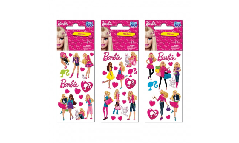 Starpak Barbie Sticker Sheet 3 Asstd