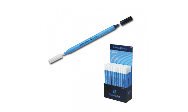 Schneider Corry Ink eraser and Blue Correction pen display