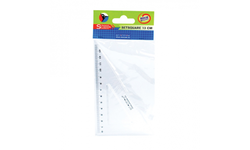 Starpak 13cm 60˚Acrylic Set Square Hang Bagged, (New Lower Price for 2021)