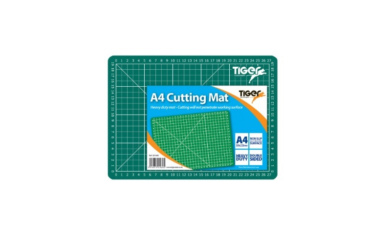 Tiger A4 Double Sided Self-healing Cutting Mat with Printed Guides