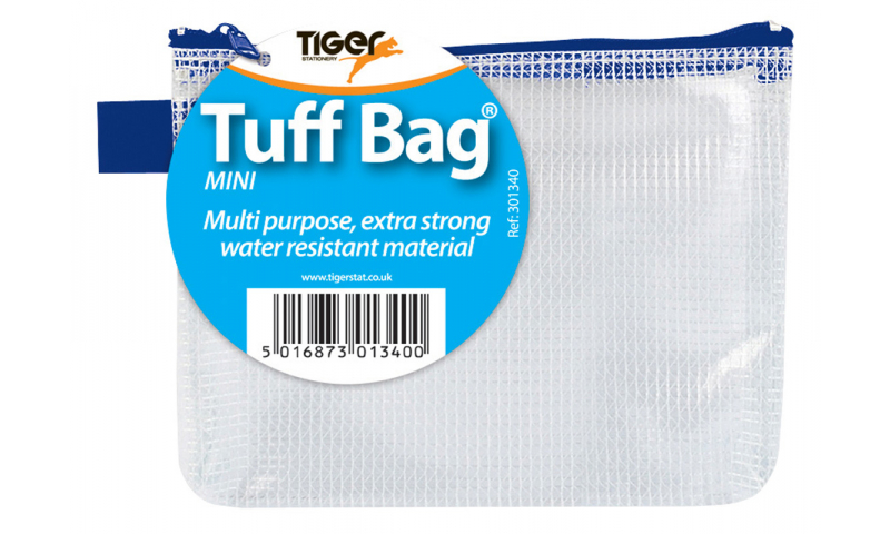 Tiger Clear Mesh Tuff Bag Mini 130x80mm Asstd