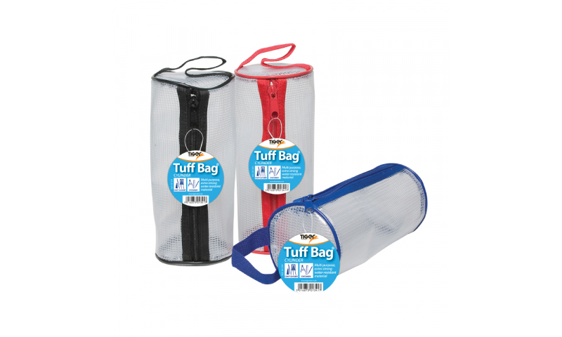 Tiger Tuff Mesh Cylinder Pencil Case Super Heavy 550mic (New Lower Price for 2022)