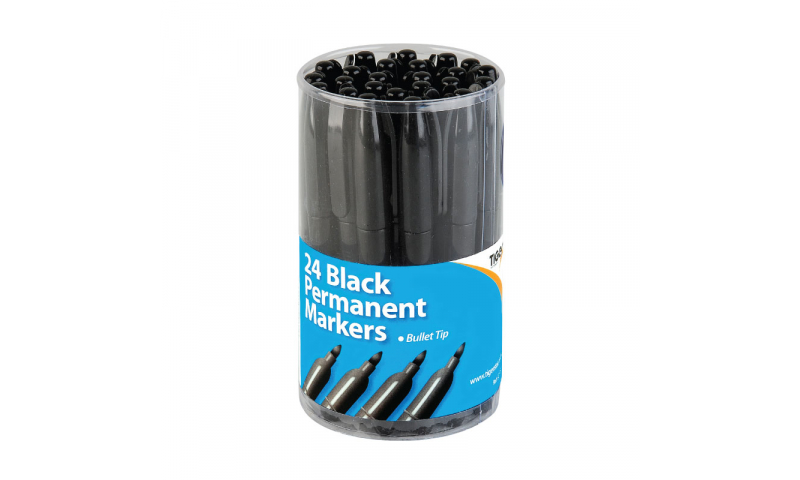 Tiger Sharpie Style Slim Permanent Markers, Black