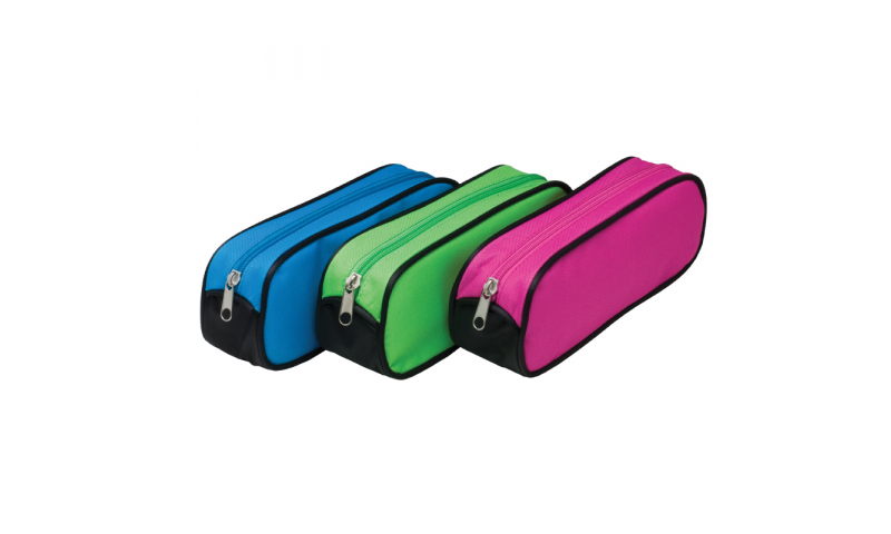 Tiger Oval Wedge Pencil Case, Asstd Colours (New Lower Price for 2022)