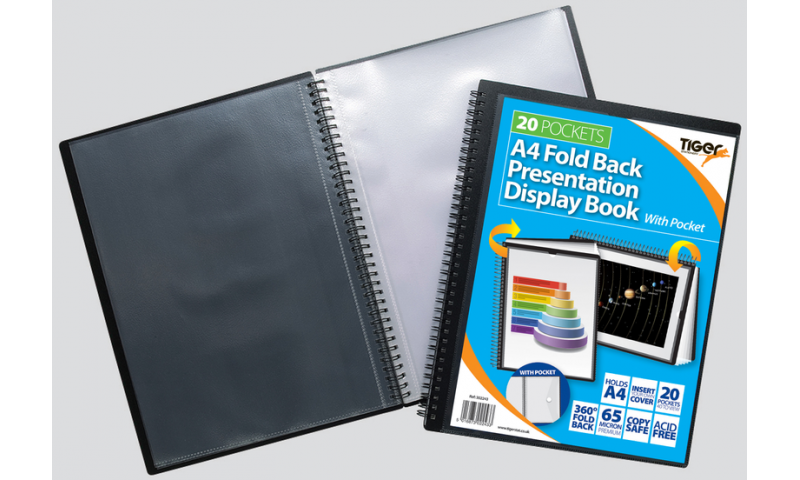 Tiger ECO A4 Jumbo Wiro Bound Display Books 20 Pockets (New Lower Price for 2022)