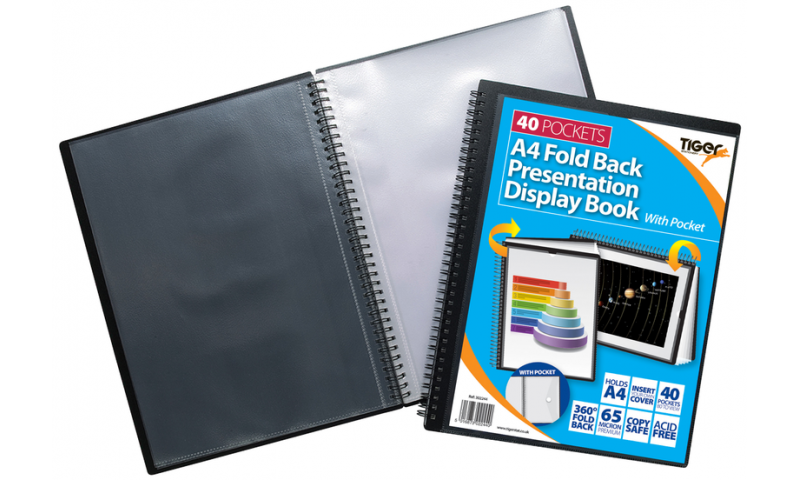 Tiger ECO A4 Jumbo Wiro Bound Display Books 40 Pockets (New Lower Price for 2022)