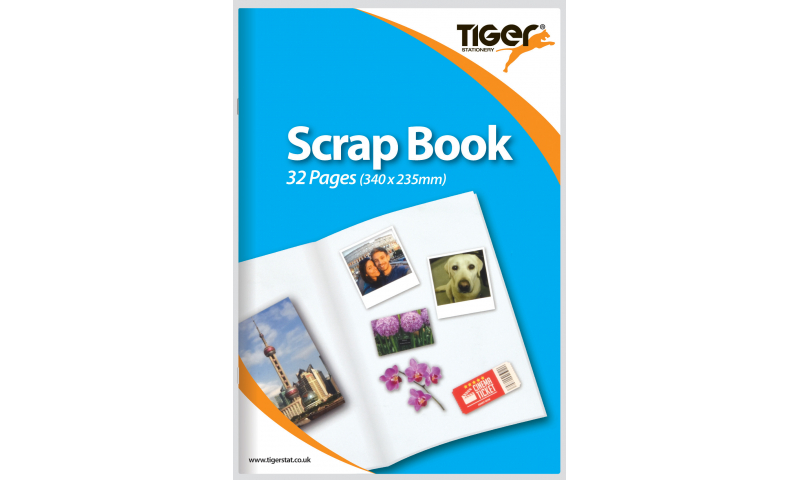 Tiger Large Scrap Book, 32 Pages Size: 340 x 235mm