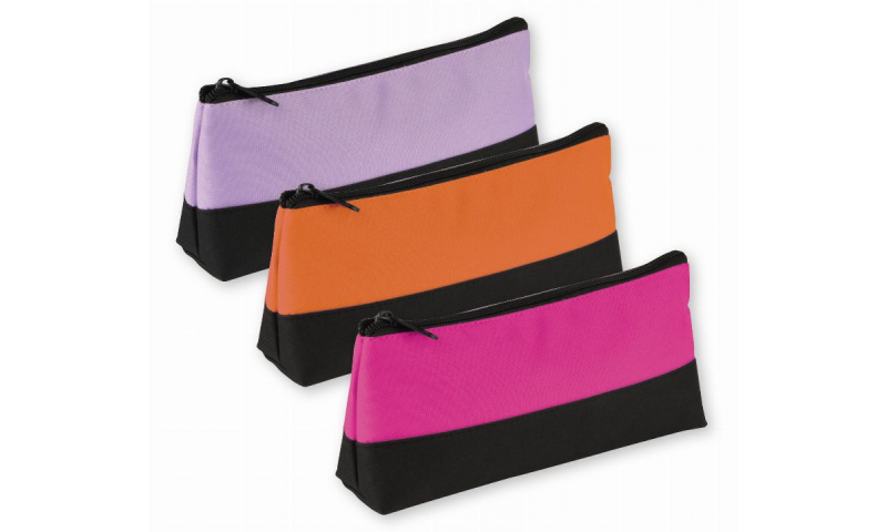 Tiger Wedge Bi-Colour Pencil Case 3 Asstd Colours (New Lower Price for 2021)