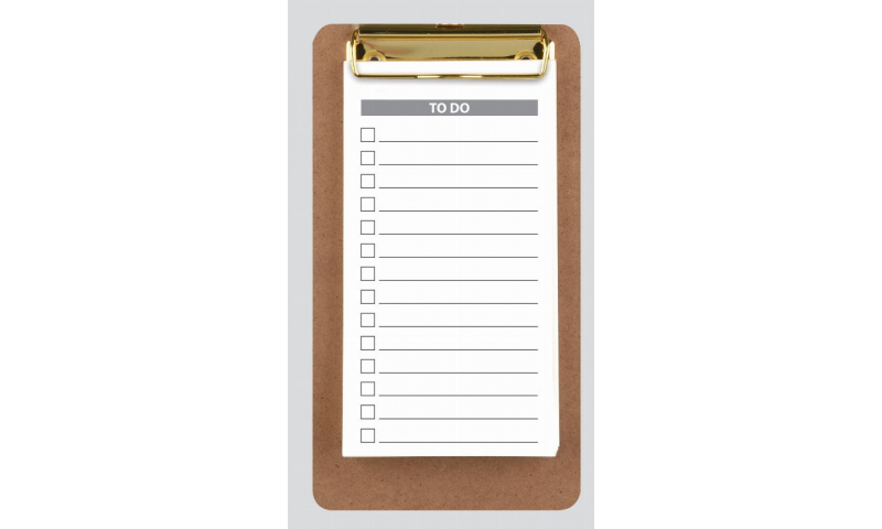 Tiger Slim Memo Clipboard with To Do list included, 240x130mm