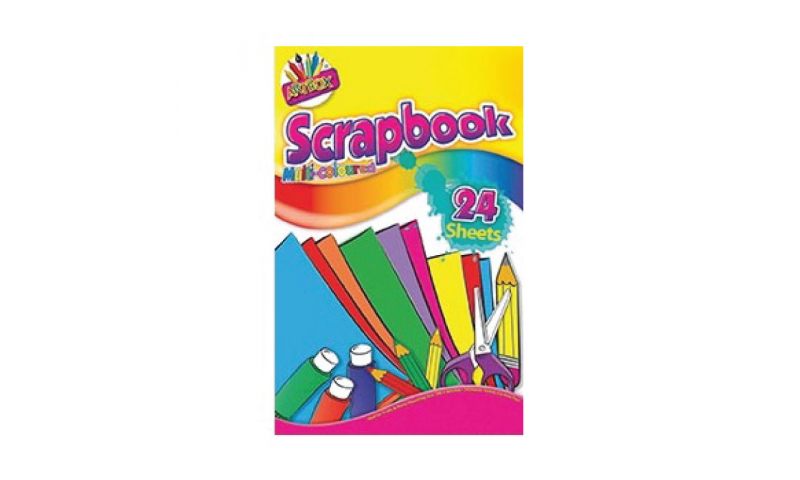Artbox Scrap Book, Large 14x9" 48 Pages, Multicoloured Pages