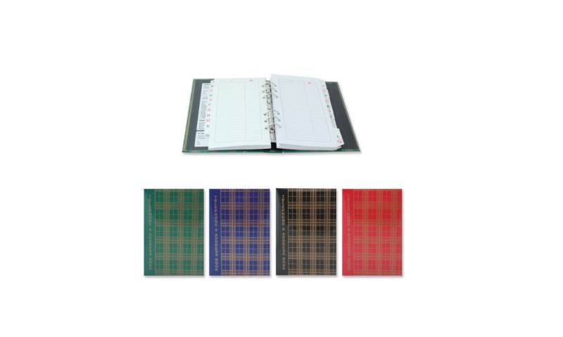 Just Stationery Telephone and Address Book, executive ring bound, Loose Leaf