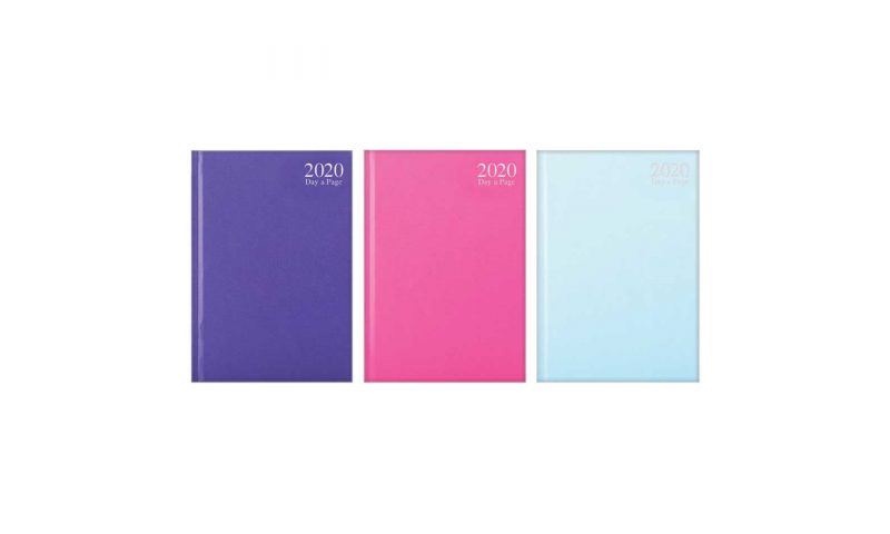 A4 Hardcover 2022 Day to Page Diary - PINK only.
