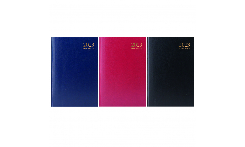 Hard Cover, A5 Daily Diary 2023 With Monthly Page Edge Index