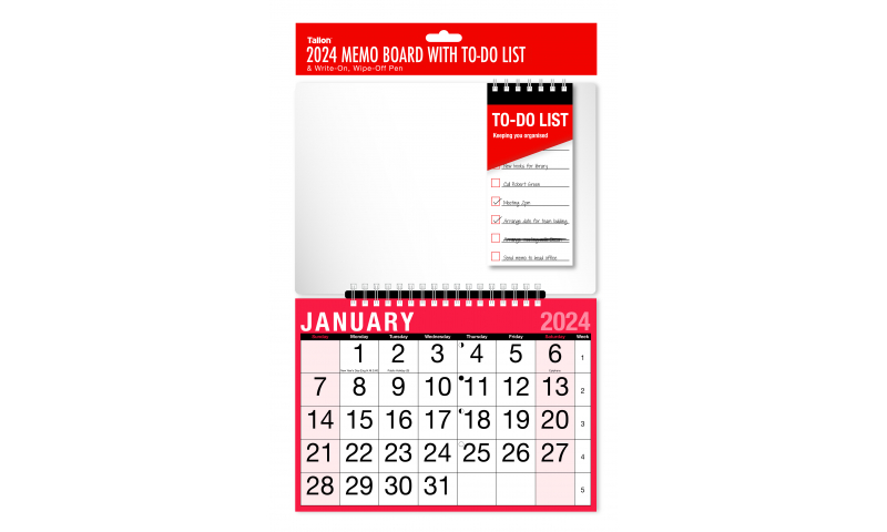 Easy View Wall Calendar Month to View 2023, 12 Page, with Additional Memo Board & Pen